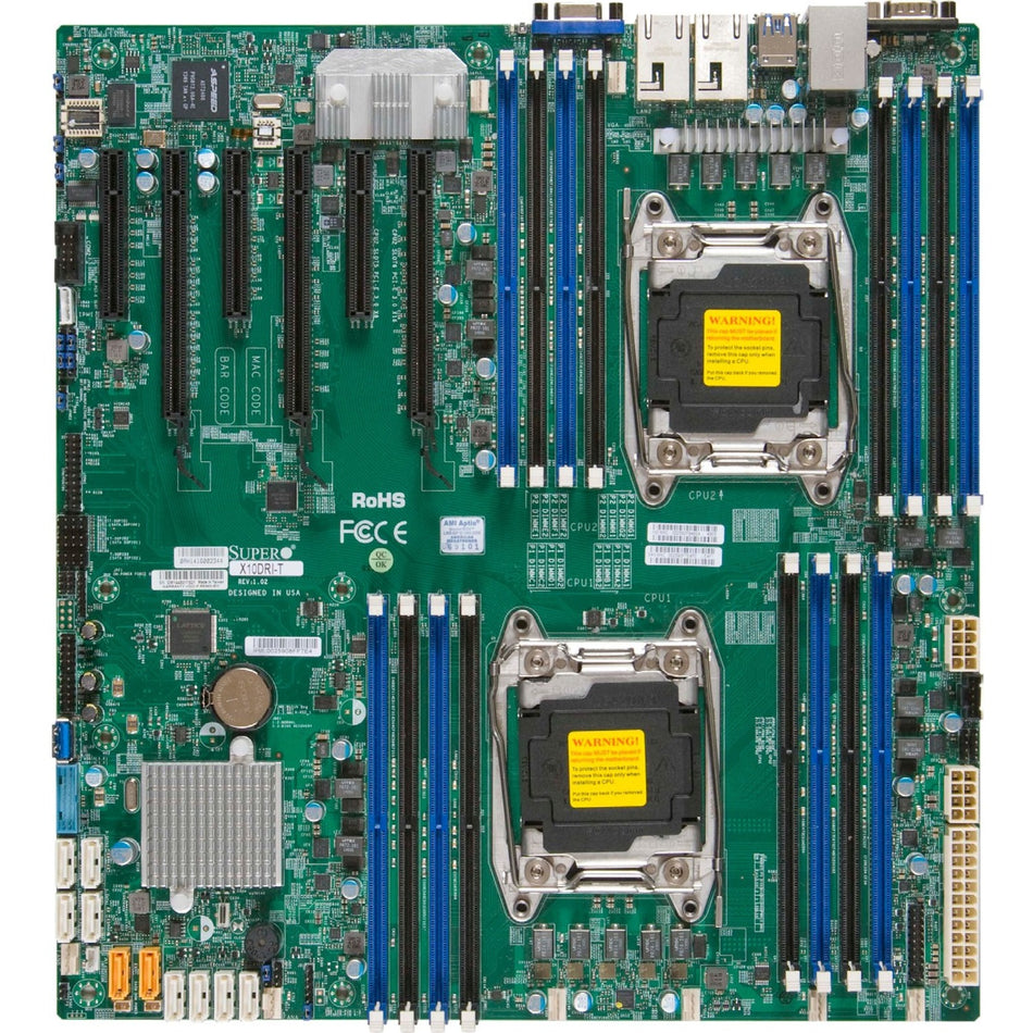 Supermicro X10DRi Server Motherboard - Intel C612 Chipset - Socket LGA 2011-v3 - Extended ATX - MBD-X10DRI-O