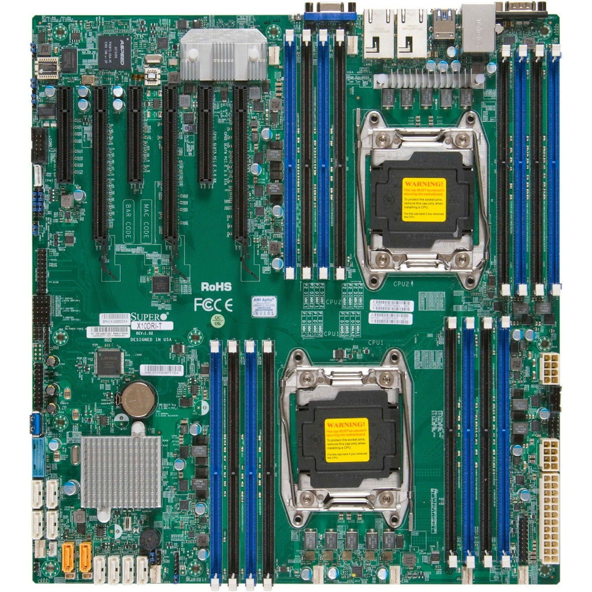 Supermicro X10DRi-T Server Motherboard - Intel C612 Chipset - Socket LGA 2011-v3 - Extended ATX - MBD-X10DRI-T-O