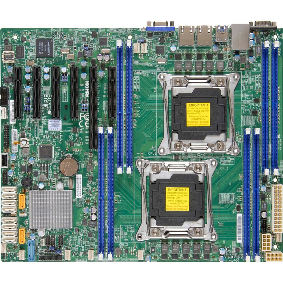 Supermicro X10DRL-i Server Motherboard - Intel C612 Chipset - Socket LGA 2011-v3 - ATX - MBD-X10DRL-I-O