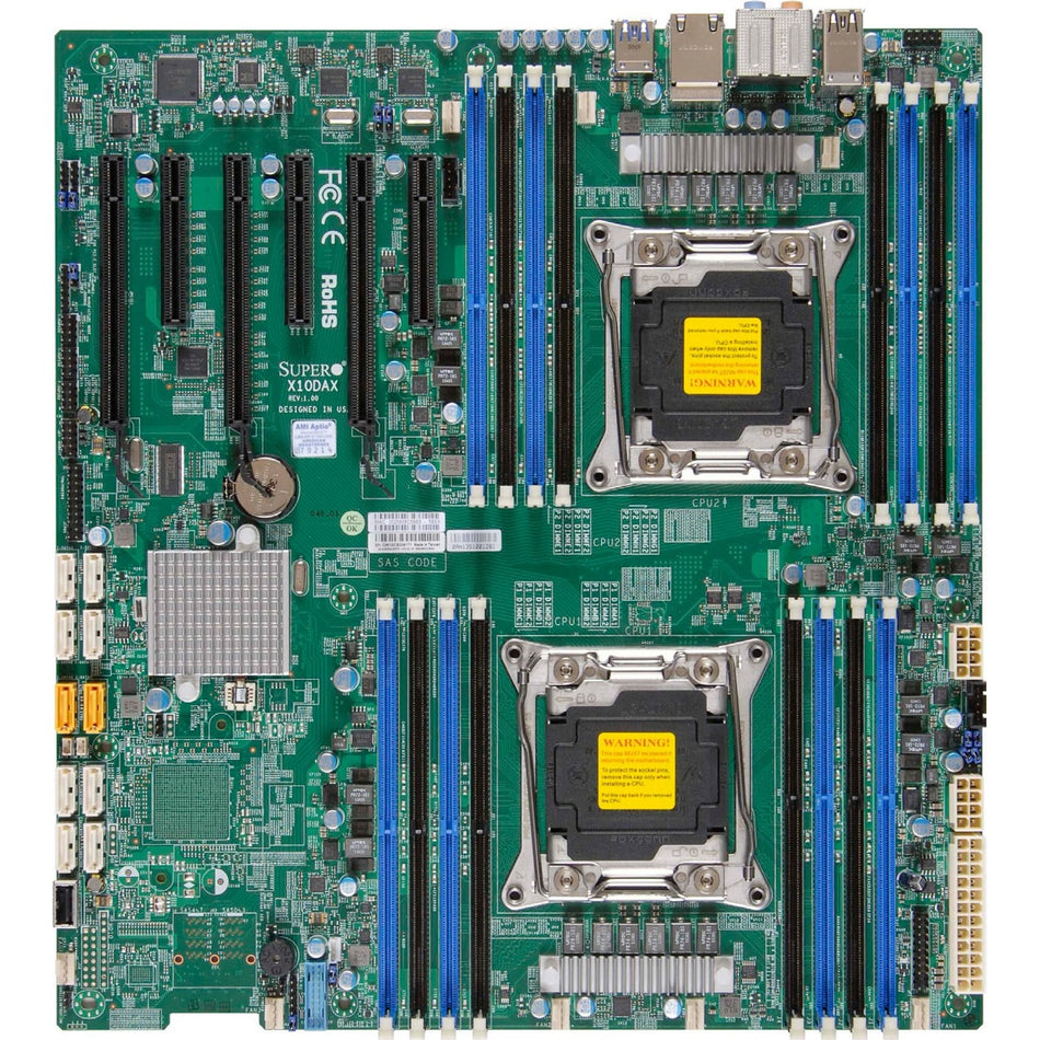Supermicro X10DAX Server Motherboard - Intel C612 Chipset - Socket LGA 2011-v3 - Extended ATX - MBD-X10DAX-O