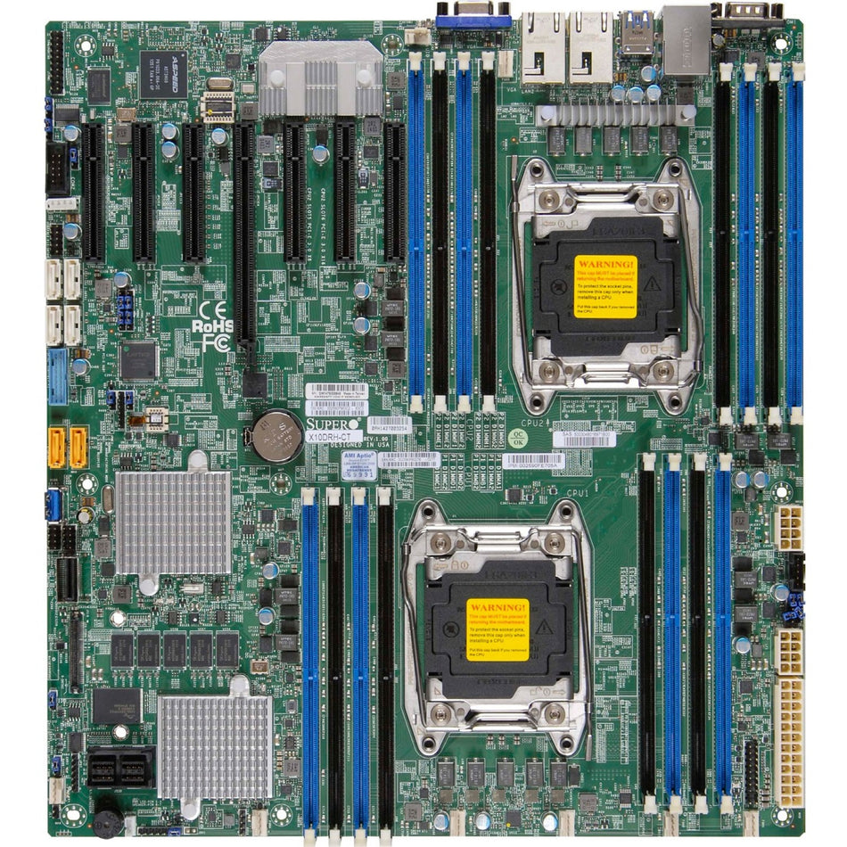 Supermicro X10DRH-iT Server Motherboard - Intel C612 Chipset - Socket LGA 2011-v3 - Extended ATX - MBD-X10DRH-IT-B