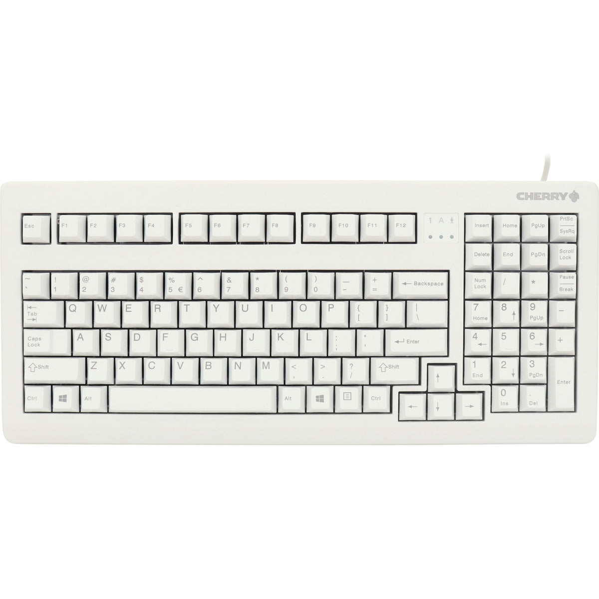 CHERRY G80-1800 Light Gray Wired Mechanical Keyboard - G80-1800LPCEU-0