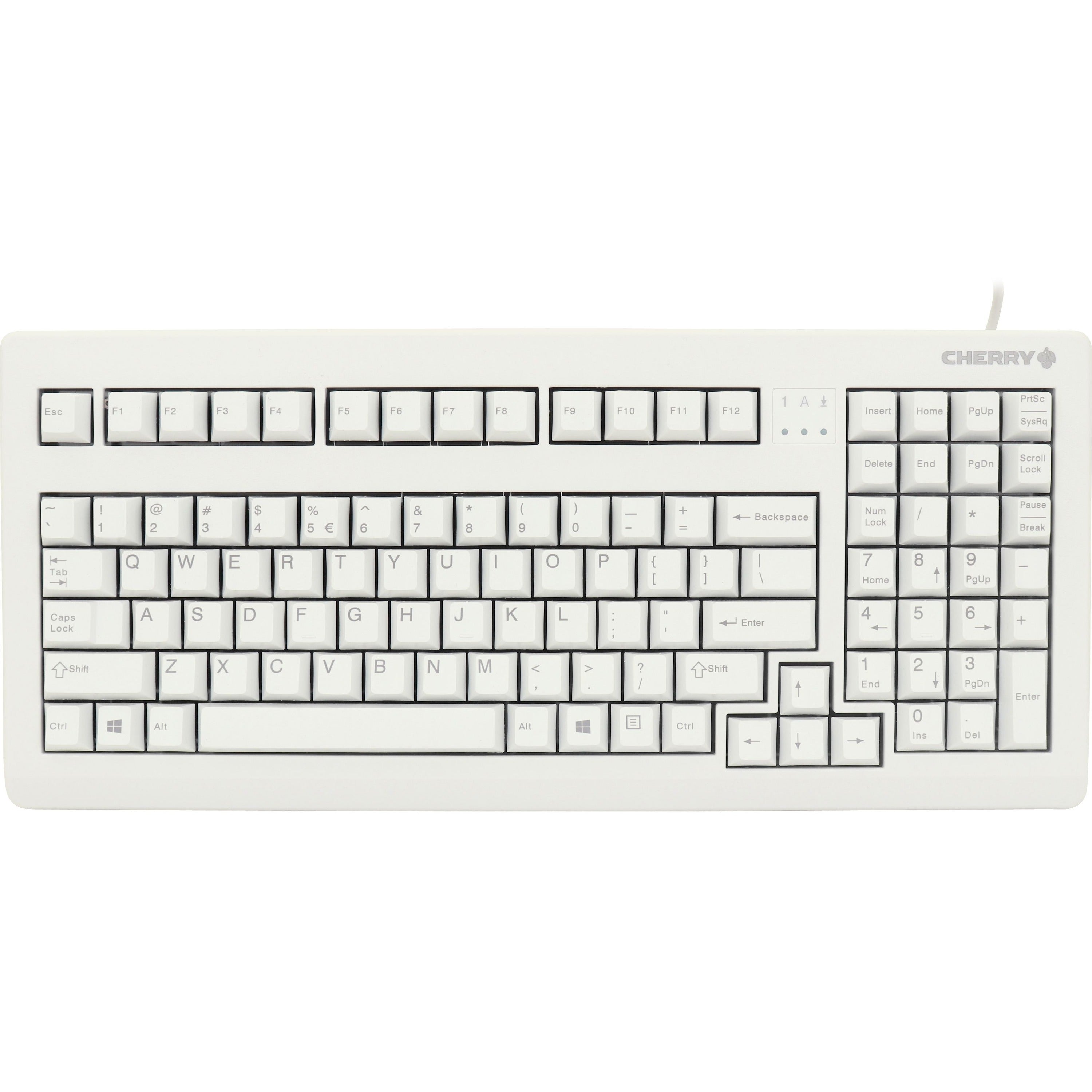 CHERRY G80-1800 Light Gray Wired Mechanical Keyboard - G80-1800LPCEU-0