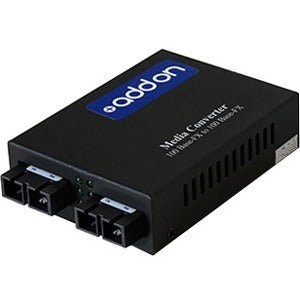 AddOn 100Base-FX(SC) to 100Base-LX(SC) MMF/SMF 850nm/1310nm 550m/20km Media Converter - ADD-FMC-MMSM-2SC