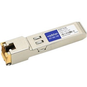 AddOn N-Tron NTSFP-TX Compatible TAA Compliant 10/100/1000Base-TX SFP Transceiver (Copper, 100m, RJ-45) - NTSFP-TX-AO