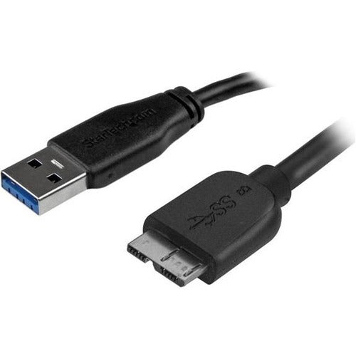 StarTech.com 15cm (6in) Short Slim SuperSpeed USB 3.0 (5Gbps) A to Micro B Cable - M/M - USB3AUB15CMS