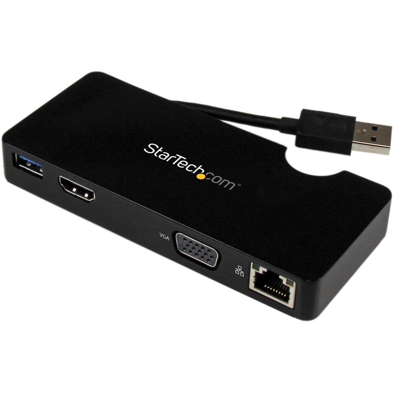 StarTech.com Travel Docking Station for Laptops - HDMI or VGA - USB 3.0 - Portable Universal Laptop Mini Dock - USB3SMDOCKHV