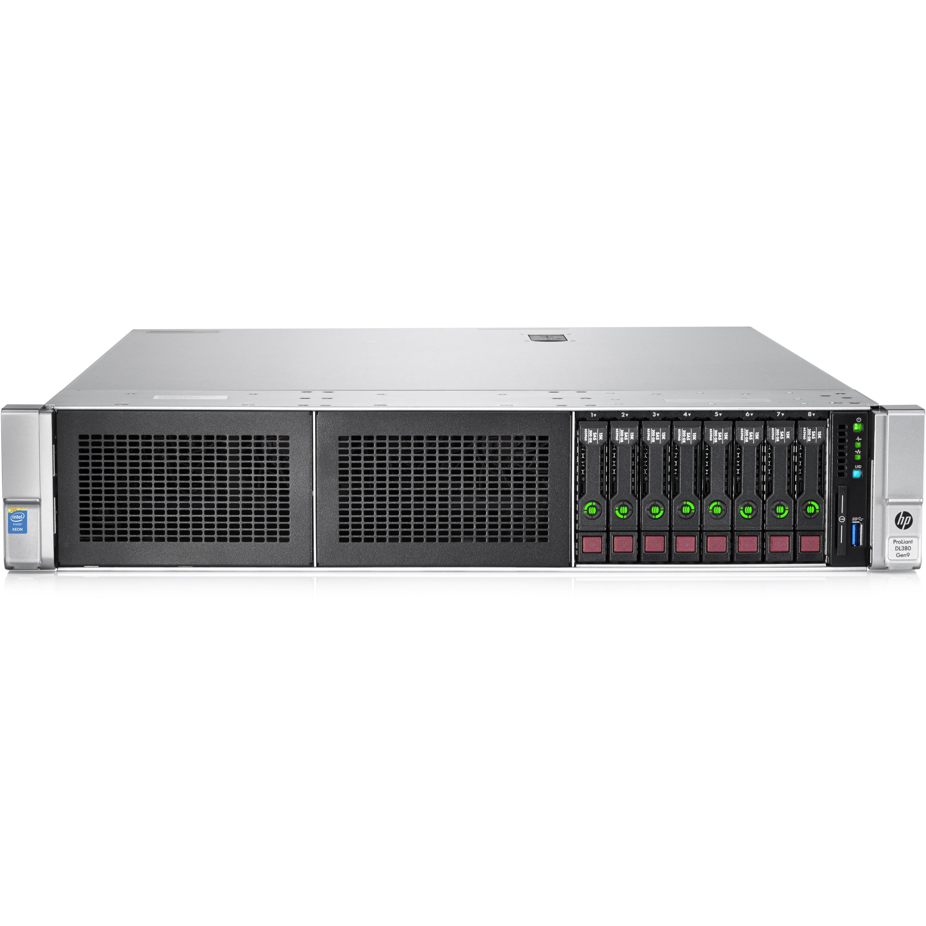 HPE ProLiant DL380 G9 2U Rack Server - 1 x Intel Xeon E5-2609 v3 1.90 GHz - 8 GB RAM - 12Gb/s SAS Controller - 777336-S01