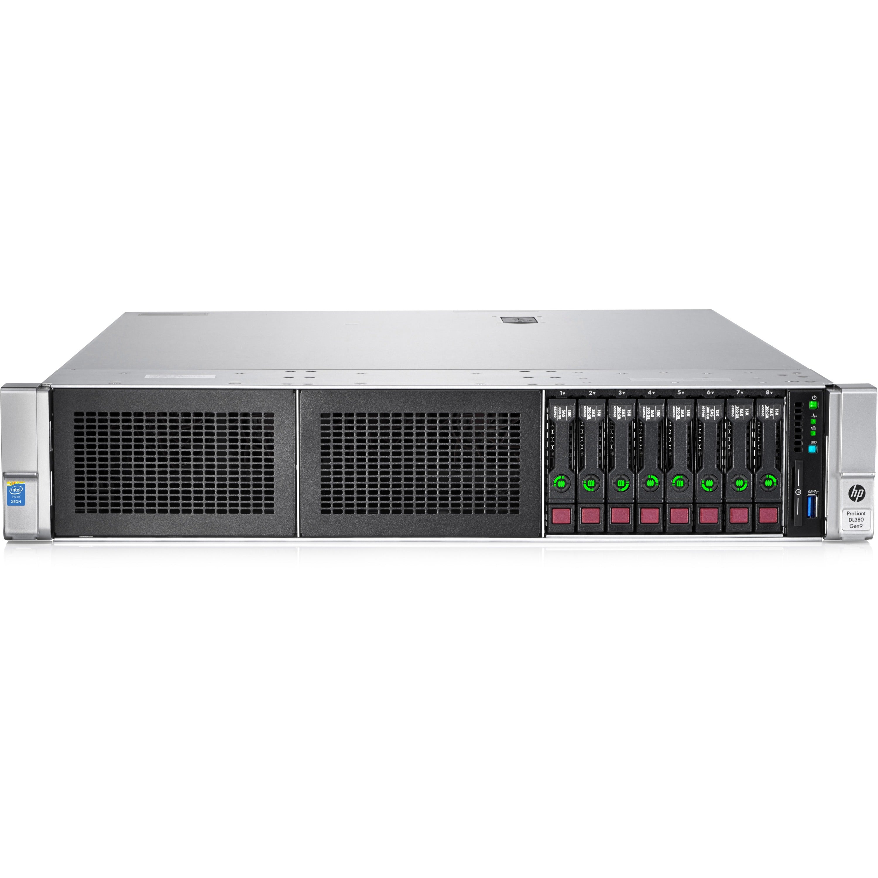 HPE ProLiant DL380 G9 2U Rack Server - 1 x Intel Xeon E5-2609 v3 1.90 GHz - 8 GB RAM - Serial ATA/600 Controller - 752686-B21