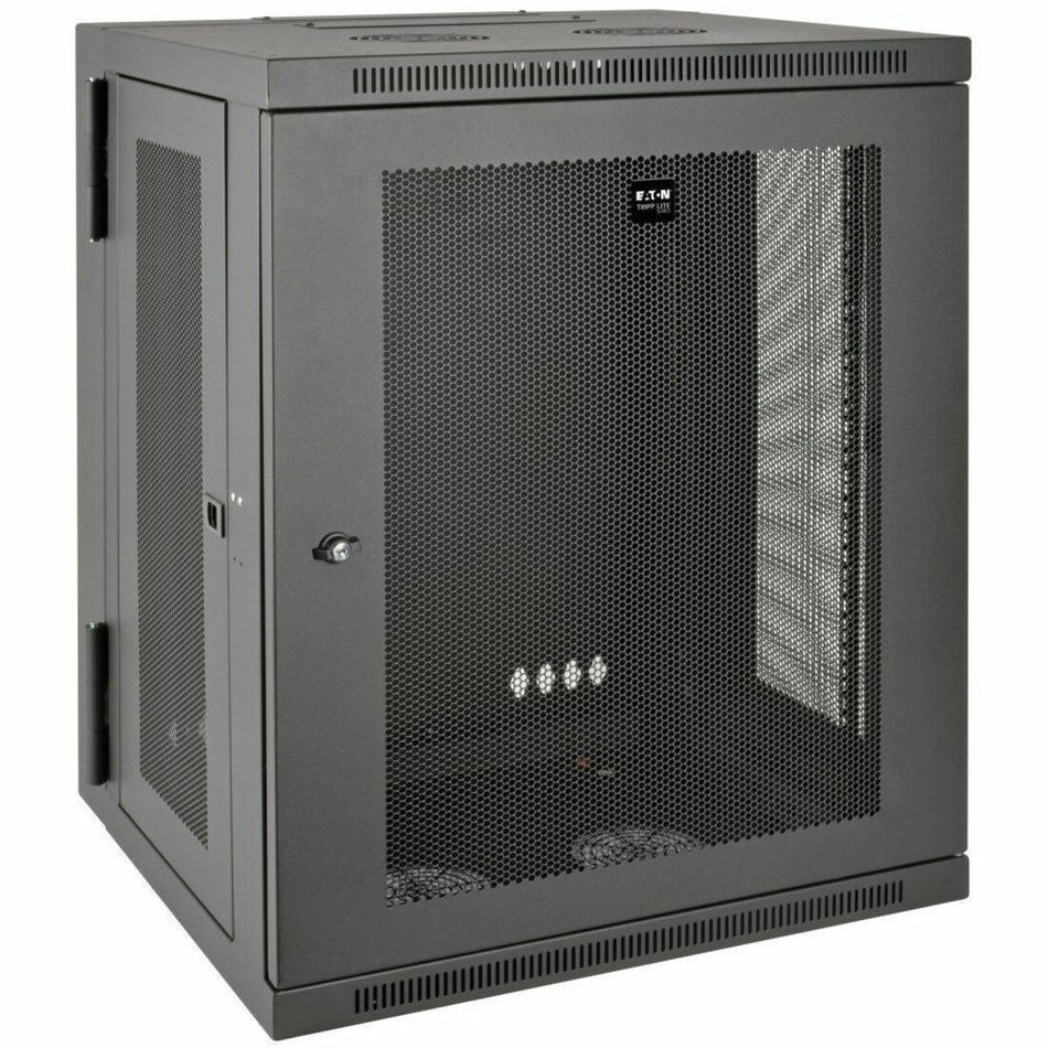 Tripp Lite by Eaton SmartRack 15U Low-Profile Switch-Depth Wall-Mount Half-Height Rack Enclosure Hinged Back - SRW15US