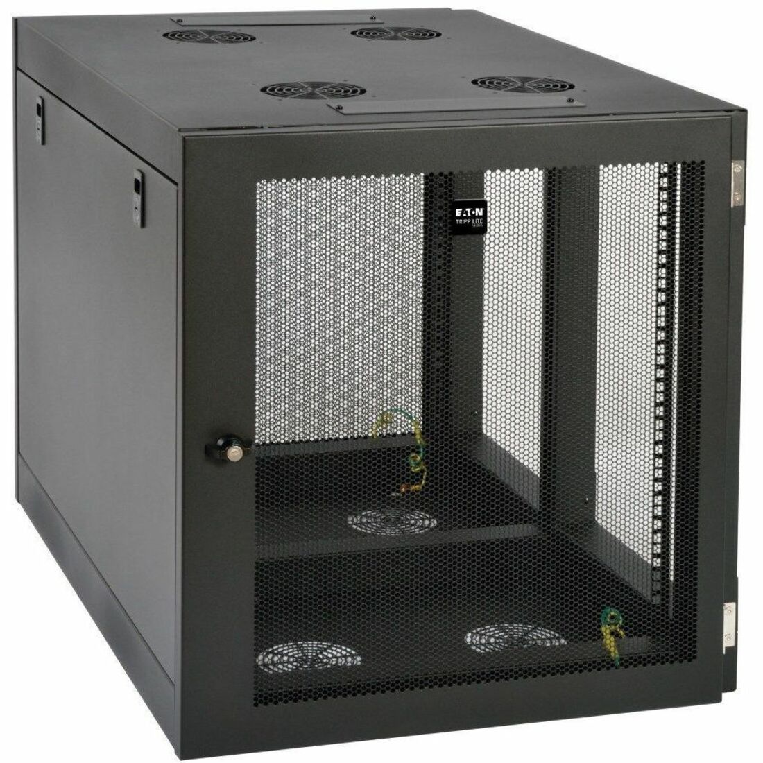 Tripp Lite by Eaton SmartRack 12U Heavy-Duty Low-Profile Server-Depth Side-Mount Wall-Mount Small Rack Enclosure - SRW12UHD