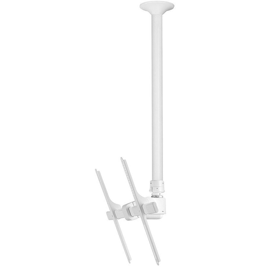 Atdec ceiling mount for large display, long pole - Loads up to 143lb - White - Universal VESA up to 800x500 - TH-3070-CTLW