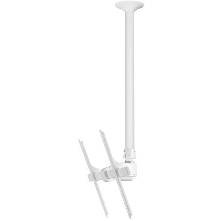 Atdec ceiling mount for large display, long pole - Loads up to 143lb - White - Universal VESA up to 800x500 - TH-3070-CTLW
