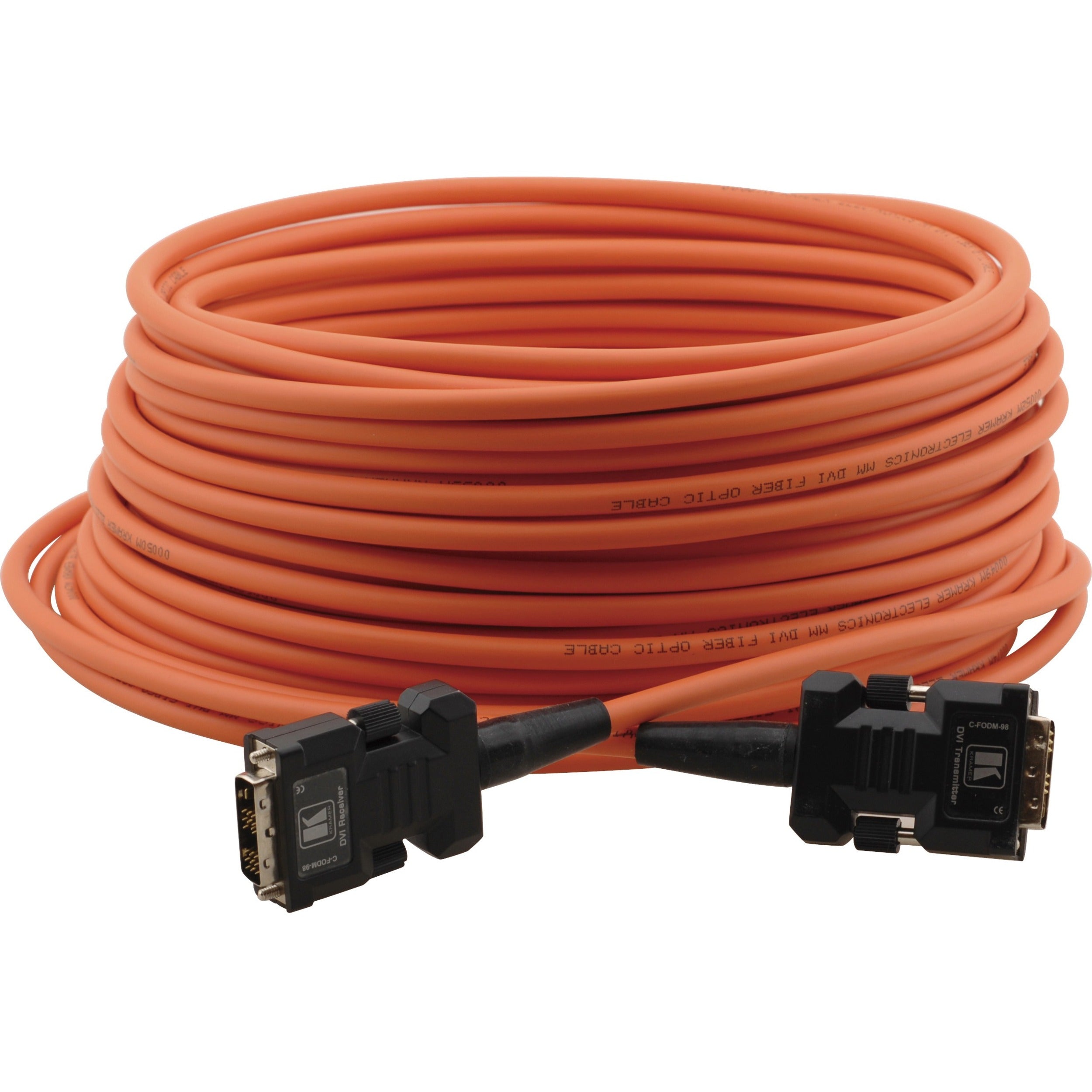 Kramer Fiber Optic/DVI Hybrid Cable with Converters - C-FODM/FODM-82