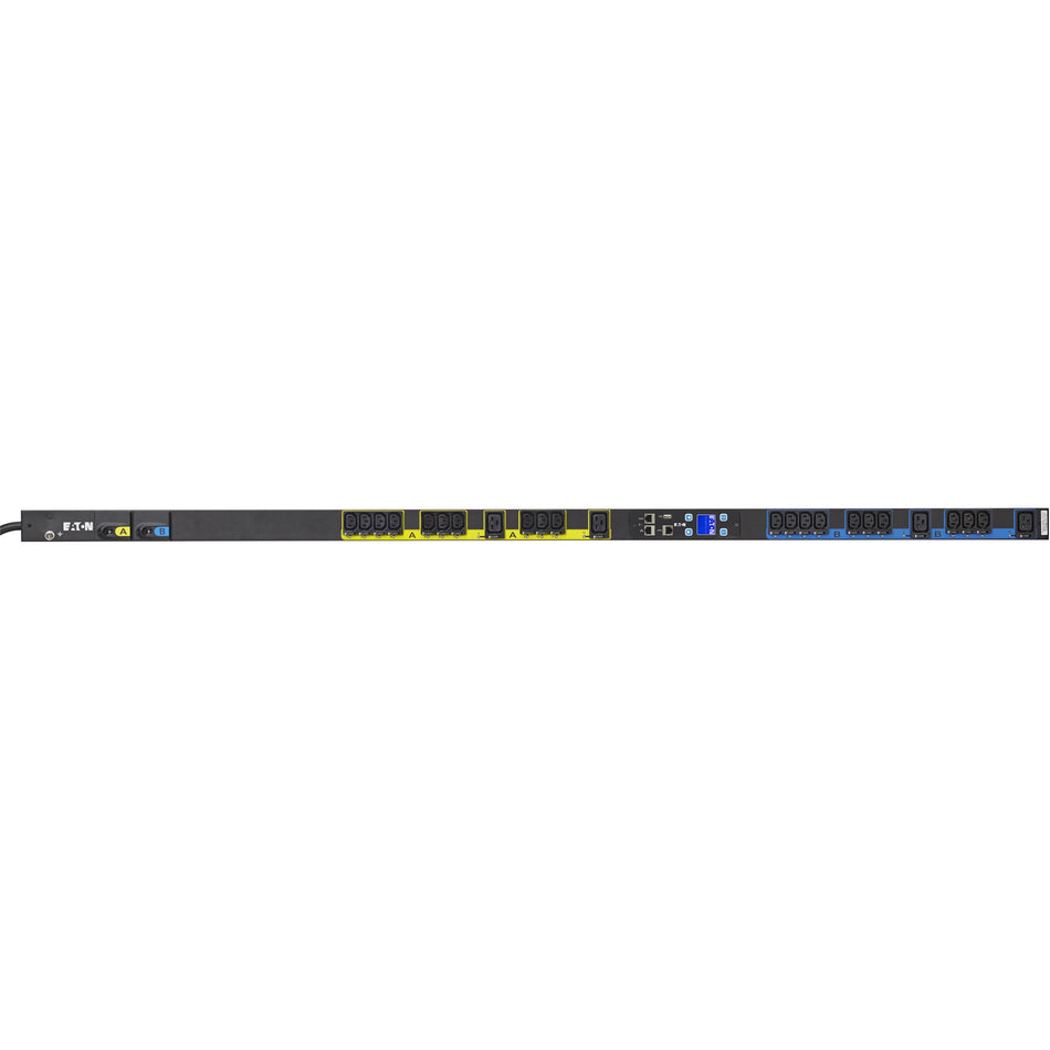 Eaton Managed rack PDU, 0U, L6-30P input, 5.76 kW max, 200-240V, 24A, 10 ft cord, Single-phase, TAA compliant - EMA107-10