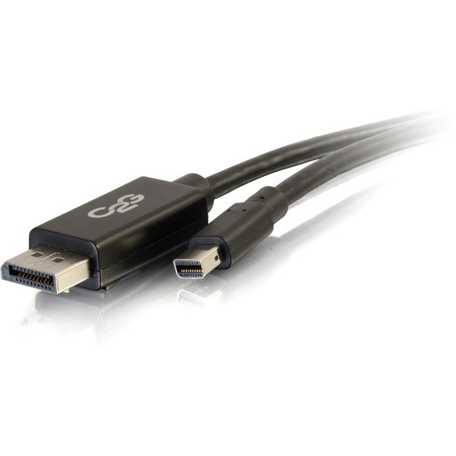 C2G 6ft 4K Mini DisplayPort to DisplayPort Cable - 4K 30Hz - Black - M/M - 54301