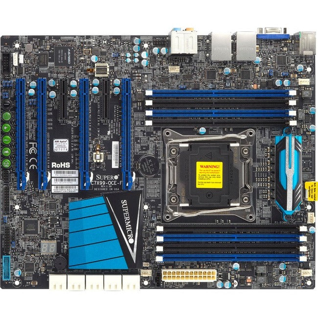 Supermicro C7X99-OCE-F Desktop Motherboard - Intel X99 Chipset - Socket LGA 2011-v3 - ATX - MBD-C7X99-OCE-F-O