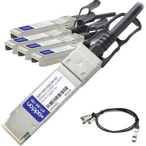 AddOn MSA and TAA Compliant 40GBase-CU QSFP+ to 4xSFP+ Direct Attach Cable (Passive Twinax, 2m) - QSFP-4SFP-PDAC2M-AO