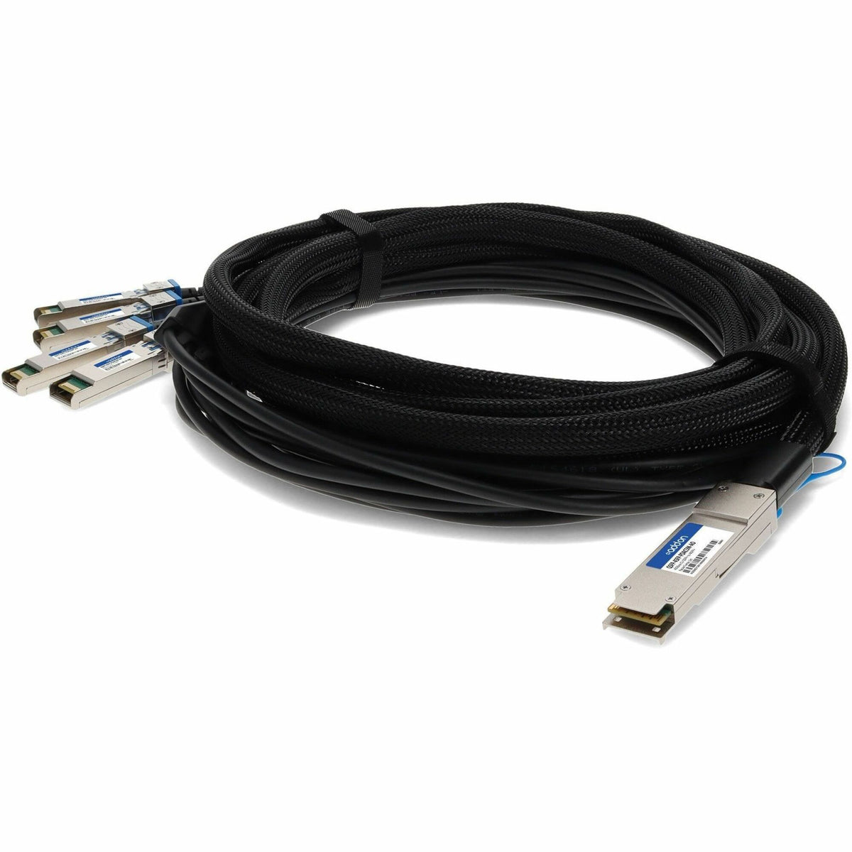 AddOn MSA and TAA Compliant 40GBase-CU QSFP+ to 4xSFP+ Direct Attach Cable (Passive Twinax, 5m) - QSFP-4SFP-PDAC5M-AO