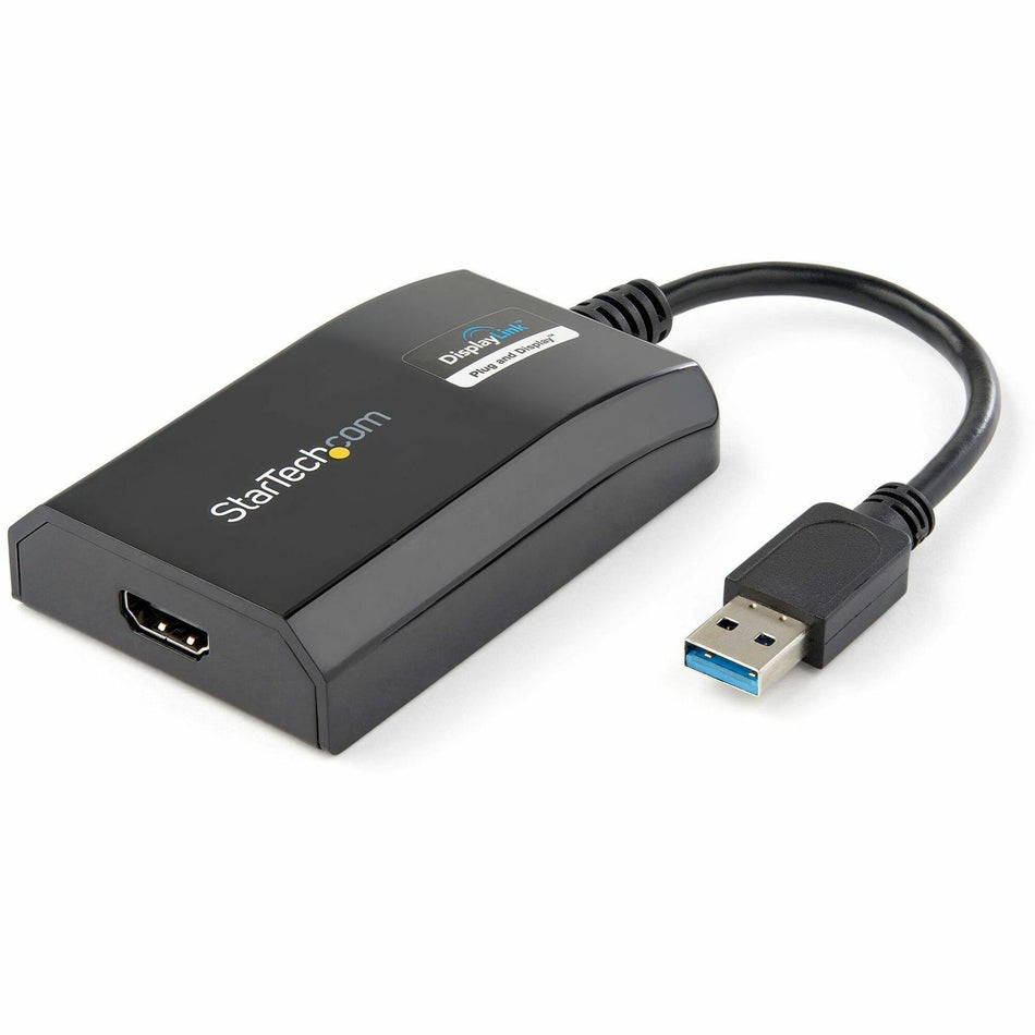 StarTech.com USB 3.0 to HDMI Adapter, DisplayLink Certified, 1920x1200, USB-A to HDMI Display Adapter, External Graphics Card for Mac/PC - USB32HDPRO