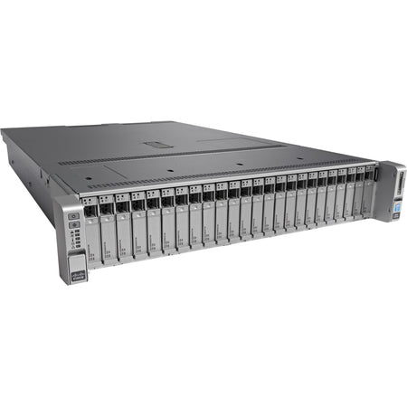 Cisco C240 M4 2U Rack Server - 2 x Intel Xeon E5-2620 v3 2.40 GHz - 16 GB RAM - 12Gb/s SAS, Serial Attached SCSI (SAS), Serial ATA Controller - UCS-SPR-C240M4-E2