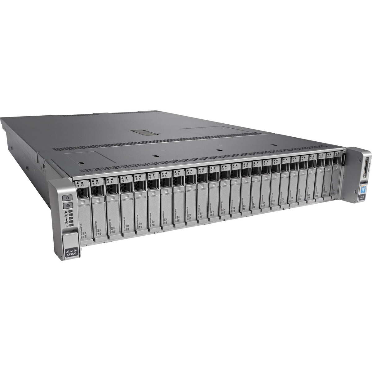 Cisco C240 M4 2U Rack Server - 2 x Intel Xeon E5-2650 v3 2.30 GHz - 16 GB RAM - 12Gb/s SAS, Serial Attached SCSI (SAS), Serial ATA Controller - UCS-SPR-C240M4-V2