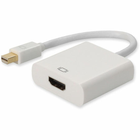 AddOn 5-Pack of Mini-DisplayPort 1.1 Male to HDMI 1.3 Female White Adapters For Resolution Up to 2560x1600 (WQXGA) - MDISPLAYPORT2HDMIW-5PK