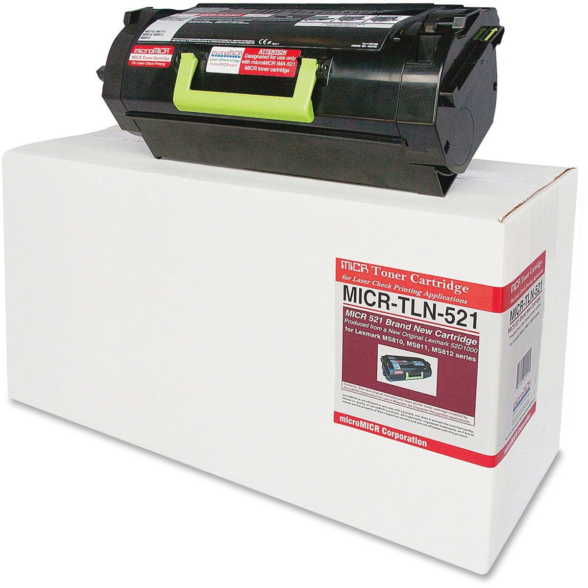 microMICR MICR Toner Cartridge - Alternative for Lexmark MS810 - MICR-TLN-521
