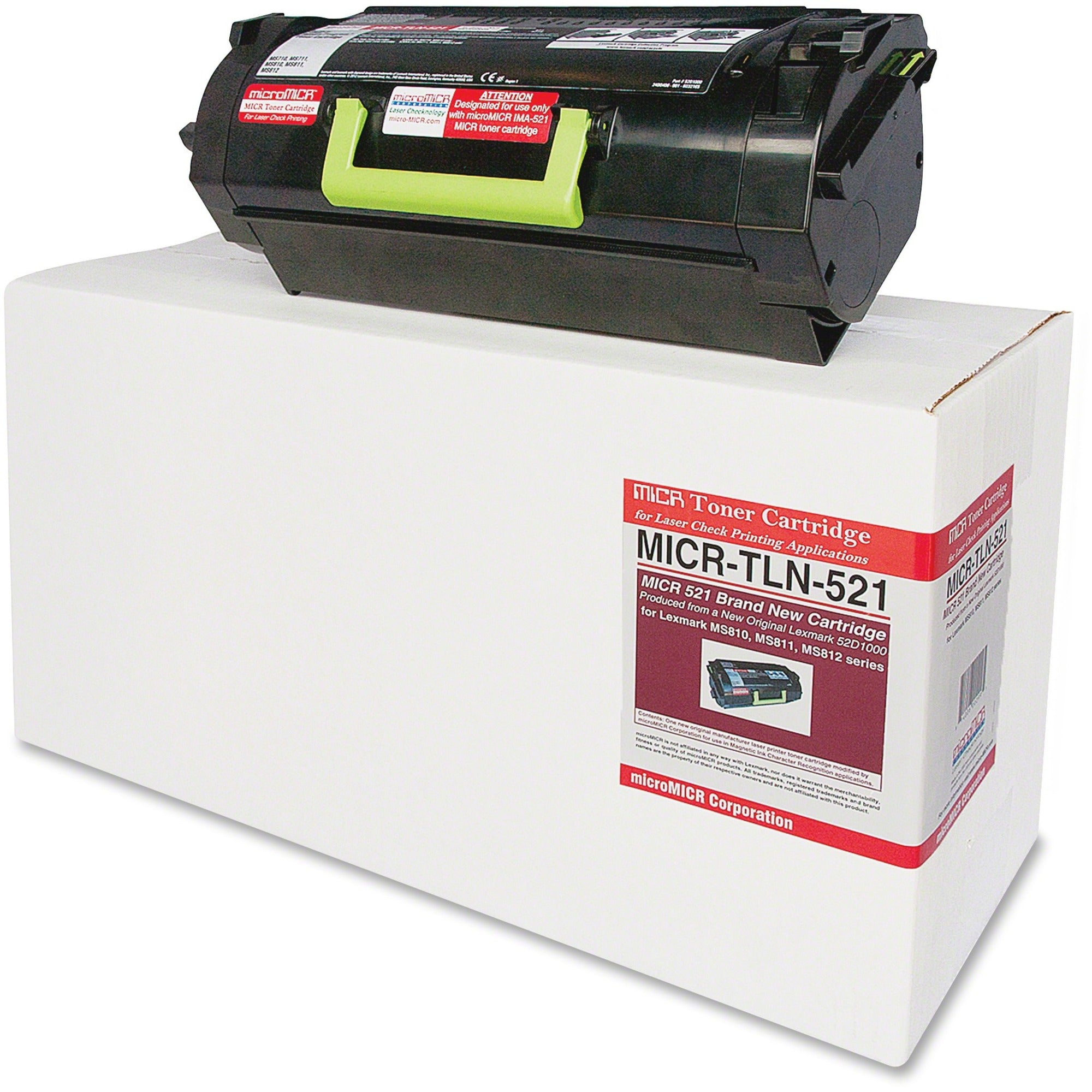 microMICR MICR Toner Cartridge - Alternative for Lexmark MS810 - MICR-TLN-521
