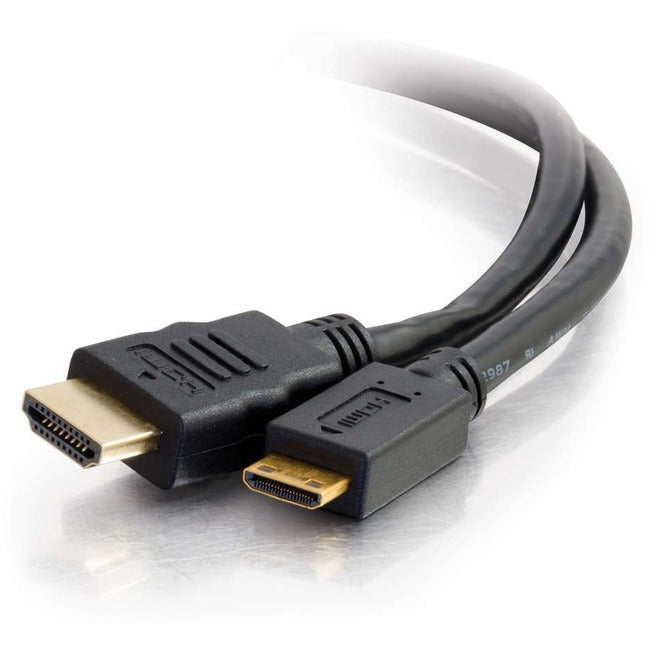 C2G 18in 4K HDMI to HDMI Mini Cable with Ethernet - High Speed - 60Hz - M/M - 50617