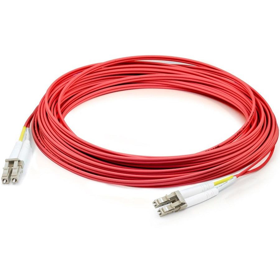 AddOn 3m LC (Male) to LC (Male) Red OM1 Duplex Plenum-Rated Fiber Patch Cable - ADD-LCLC-3M6MMP-RD