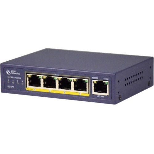 Amer 5 Port 10/100/1000 Desktop Switch with 4 PoE ports - SG4P1