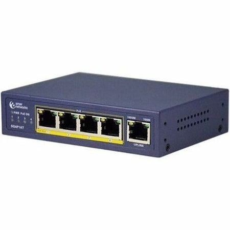 Amer Networks 5 port Gig Ethernet with 4 PoE at ports SG4P1AT - SG4P1AT