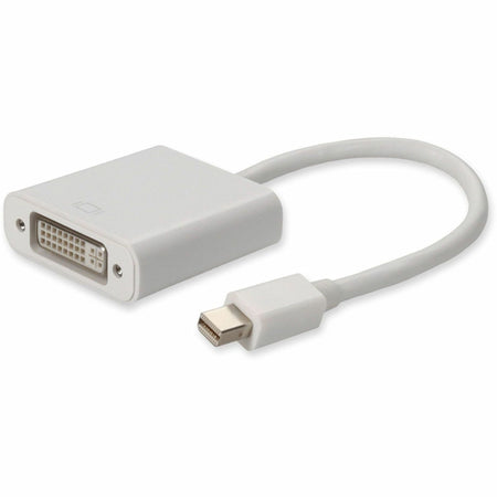 AddOn 5-Pack of Mini-DisplayPort 1.1 Male to DVI-I (29 pin) Female White Adapters For Resolution Up to 1920x1200 (WUXGA) - MDISPLAYPORT2DVIW-5PK