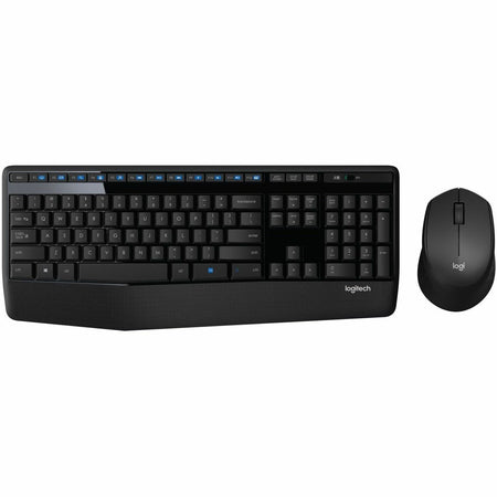 Logitech MK345 Wireless Keyboard and Mouse Combo - Full-Sized Keyboard with Palm Rest, Comfortable Right-Handed Wireless Mouse, 2.4 GHz Wireless USB Receiver - 920-006481