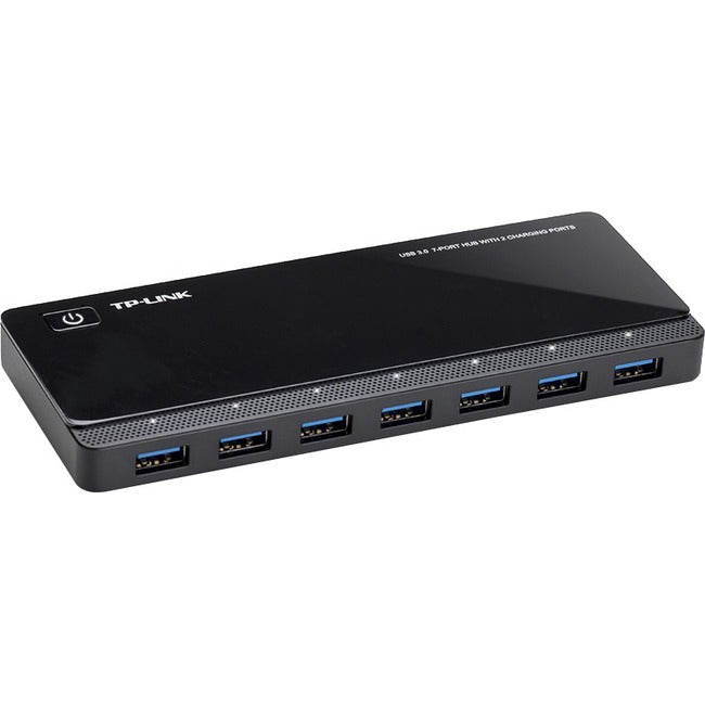 TP-Link UH720 - Powered USB Hub 3.0 with 7 USB 3.0 Data Ports and 2 Smart Charging USB Ports - UH720