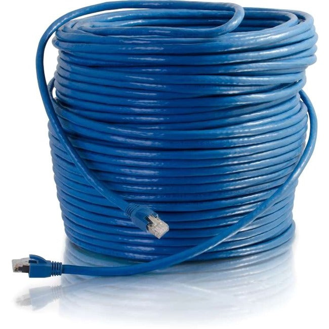 C2G 75ft Cat6 Ethernet Cable - Snagless Solid Shielded - Blue - 43168