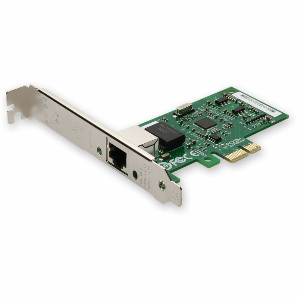 AddOn HP&reg; FX527AV Comparable 10/100/1000Mbs Single RJ-45 Port 100m PCIe 2.0 x4 Network Interface Card - FX527AV-AO