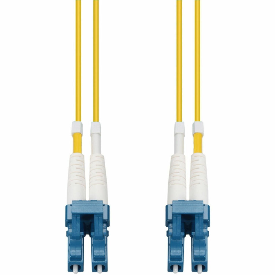 AddOn 15m LC to LC Yellow OS2 Duplex OFNR (Riser-Rated) SMF Fiber Patch Cable - ADD-LC-LC-15M9SMF