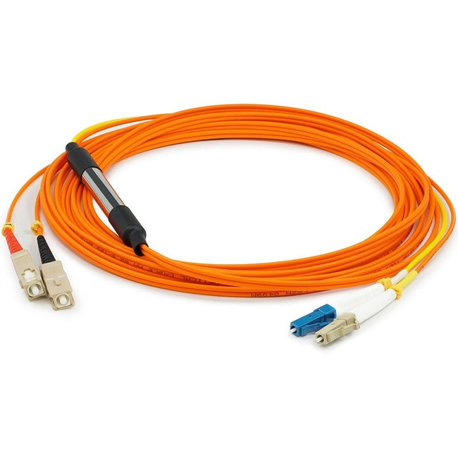 AddOn 5m LC (Male) to SC (Male) Orange OM1 & OS1 Duplex Fiber Mode Conditioning Cable - ADD-MODE-SCLC6-5