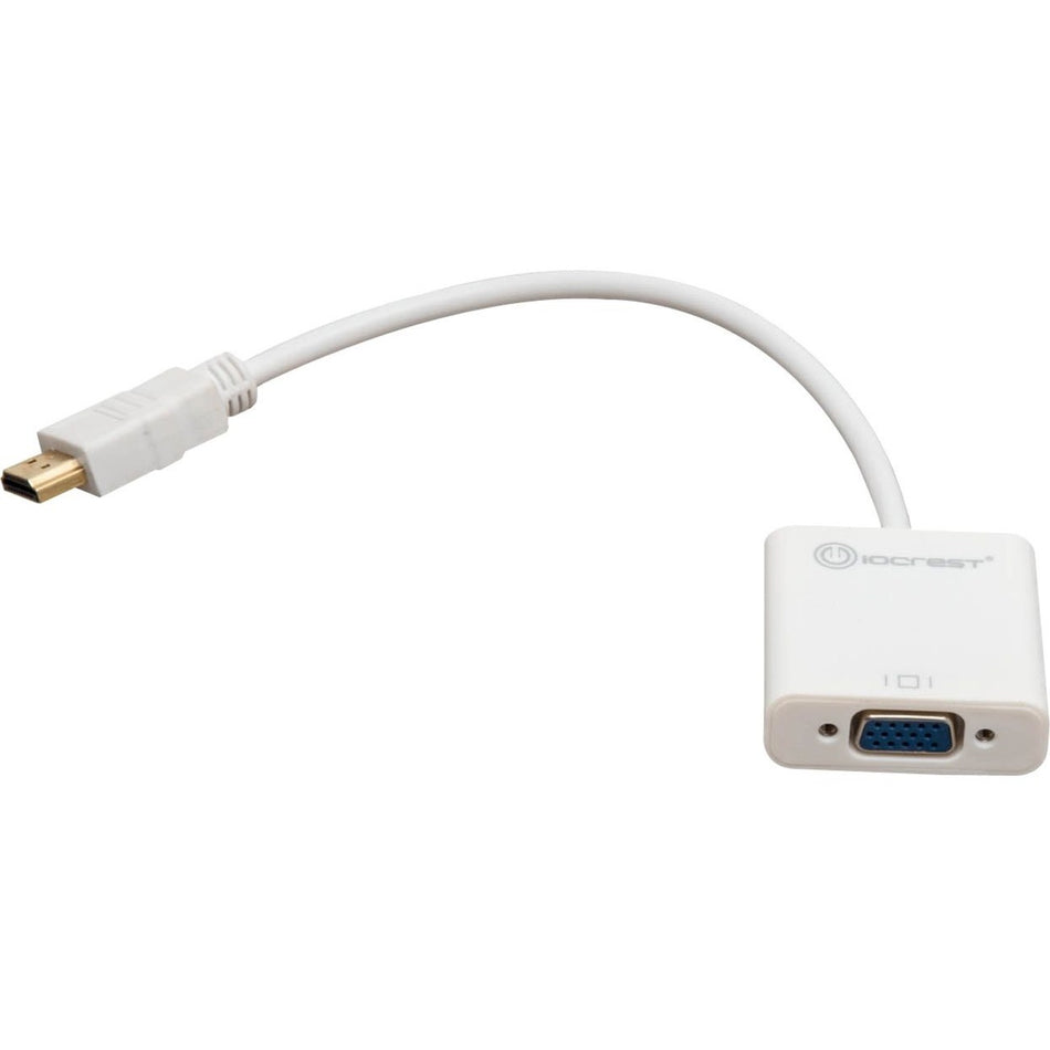 IO Crest Active HDMI to VGA Adapter with Audio Support via 3.5mm jack - SY-ADA31044