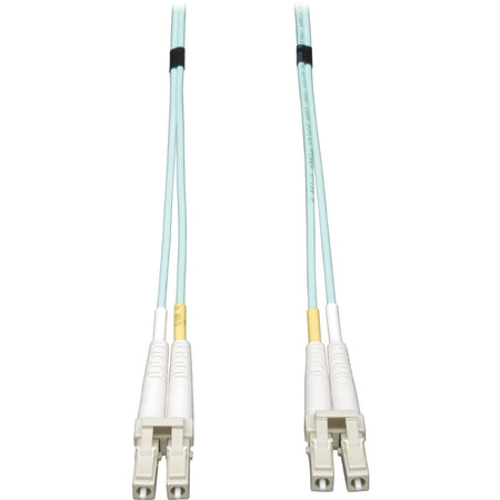 Tripp Lite by Eaton 10Gb Duplex Multimode 50/125 OM3 LSZH Fiber Patch Cable (LC/LC) - Aqua 0.5M (20-in.) - N820-20N