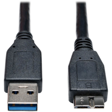 Eaton Tripp Lite Series USB 3.0 SuperSpeed Device Cable (A to Micro-B M/M) Black, 1 ft. (0.31 m) - U326-001-BK