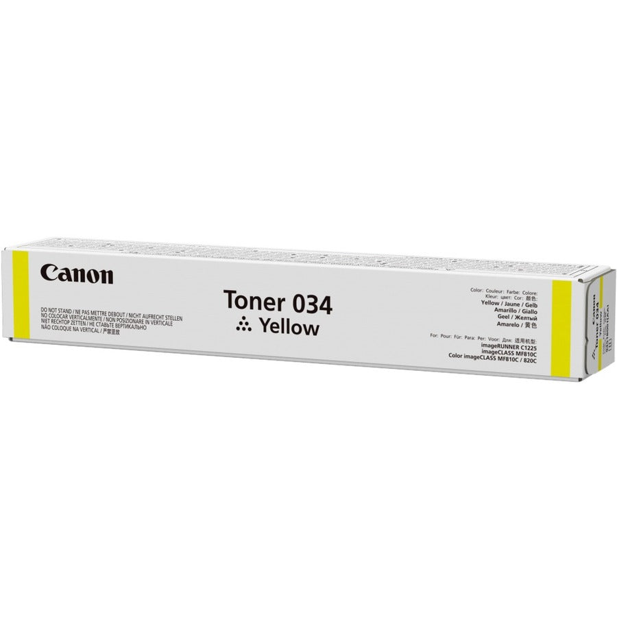 Canon 034 Original Laser Toner Cartridge - Yellow Pack - 9451B001