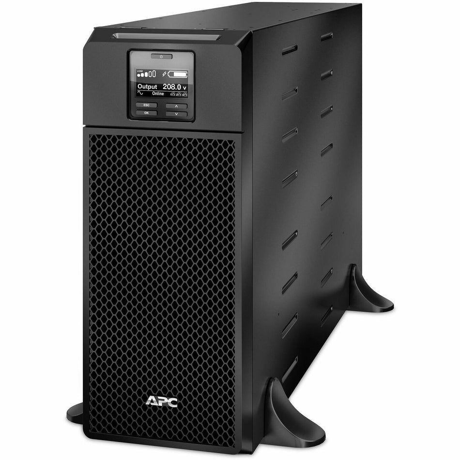 APC Smart-UPS On-Line, 6kVA/6kW, Tower, 208V, 2x L6-20R+3x L6-30R NEMA outlets, Network Card+SmartSlot, Extended runtime, W/O rail kit - SRT6KXLT