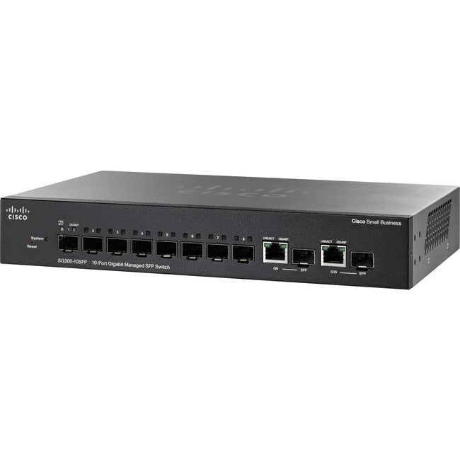 Cisco SG300-10SFP Layer 3 Switch - SG300-10SFPK9UK-RF