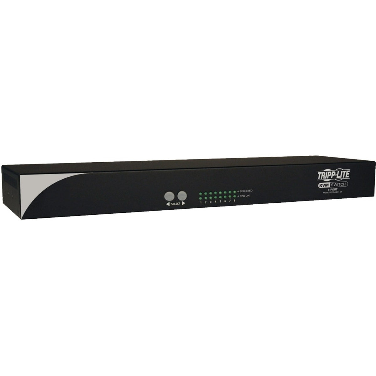 Tripp Lite by Eaton NetCommander 8-Port Cat5 KVM Switch 1U Rack-Mount with PS2 to USB Input Adapter - B072-008-1A