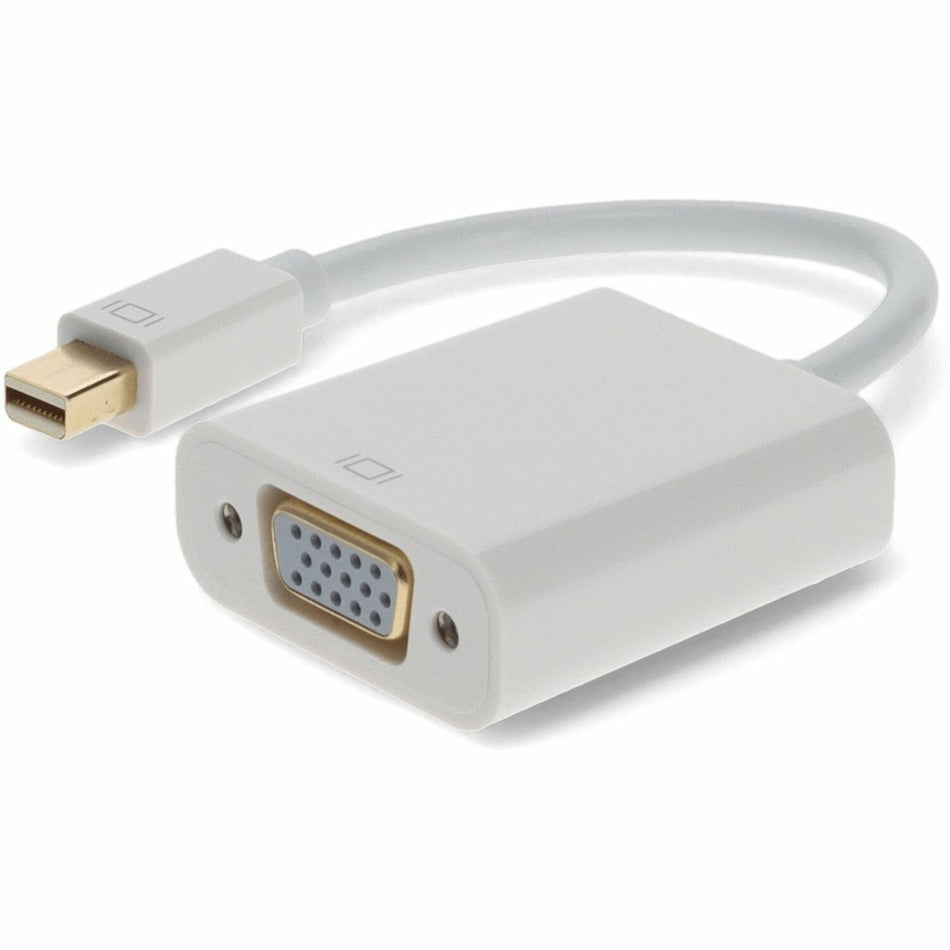 AddOn Microsoft&reg; R7X-00018 Compatible Mini-DisplayPort 1.1 Male to VGA Female Black Adapter Which Supports Intel&reg; Thunderbolt For Resolution Up to 1920x1200 (WUXGA) - R7X-00018-AO