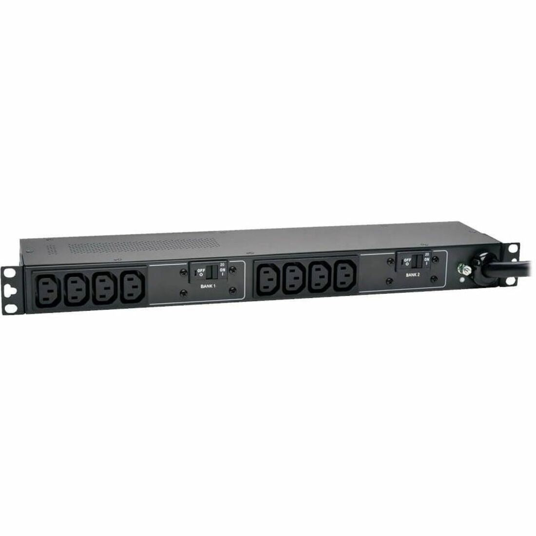 Eaton Tripp Lite Series 7.7kW Single-Phase 200-240V Basic PDU, 10 C13 Outlets, IEC 309 32A Blue Input, 3.6 m Cord, 1U Rack-Mount - PDUH32HV