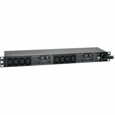 Tripp Lite by Eaton PDU 5.8kW Single-Phase 200-240V Basic PDU 10 C13 Outlets NEMA L6-30P Input 12 ft. (3.66 m) Cord 1U Rack-Mount - PDUH30HV